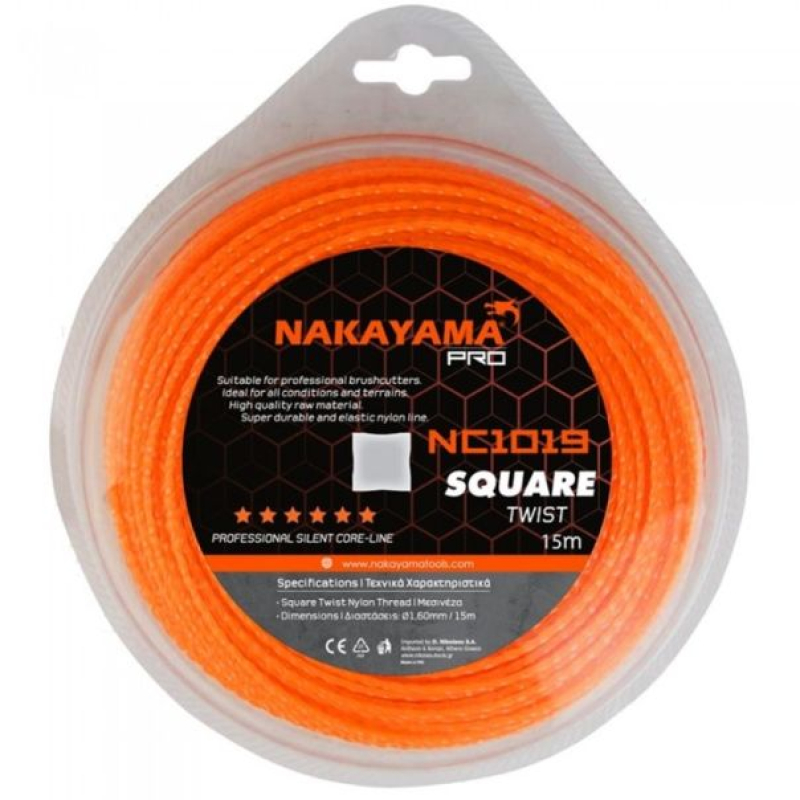 Najlonske niti za trimer SQUARE TWIST - NAKAYAMA PRO