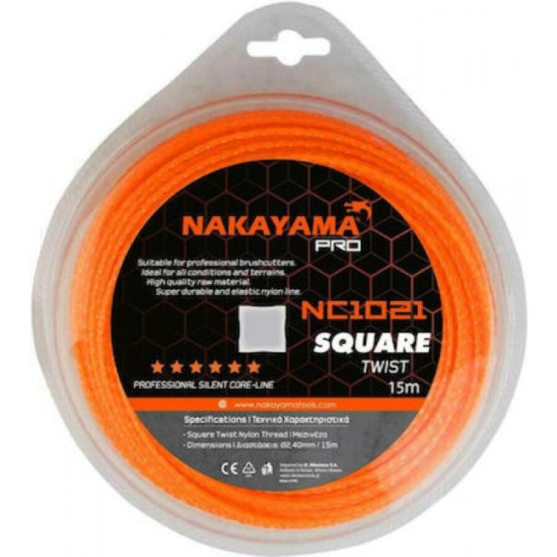 Najlonske niti za trimer SQUARE TWIST - NAKAYAMA PRO